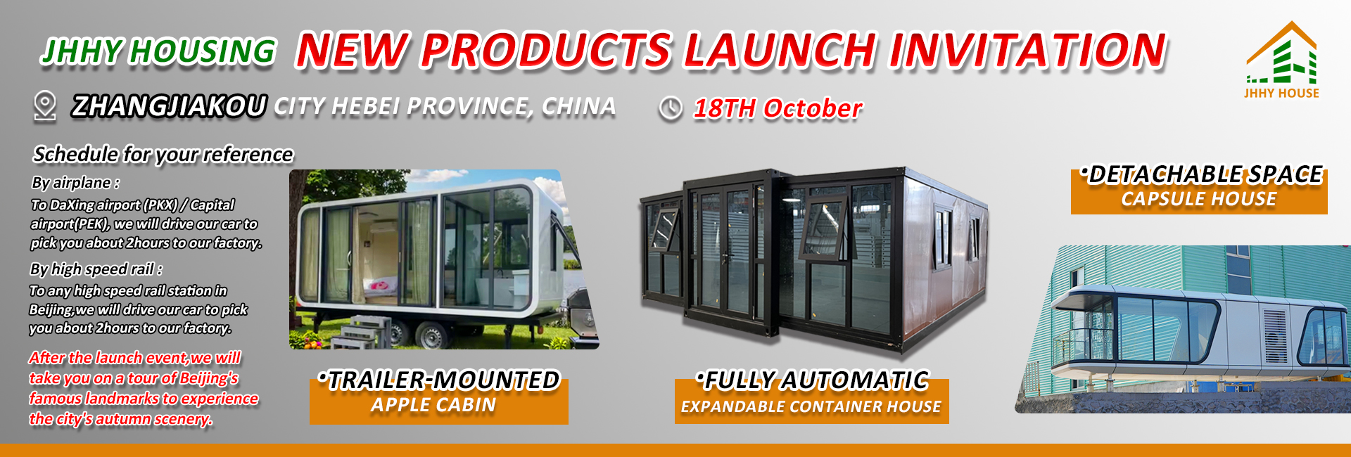 Acara Peluncuran Global, Rumah Kontainer, Pabrik