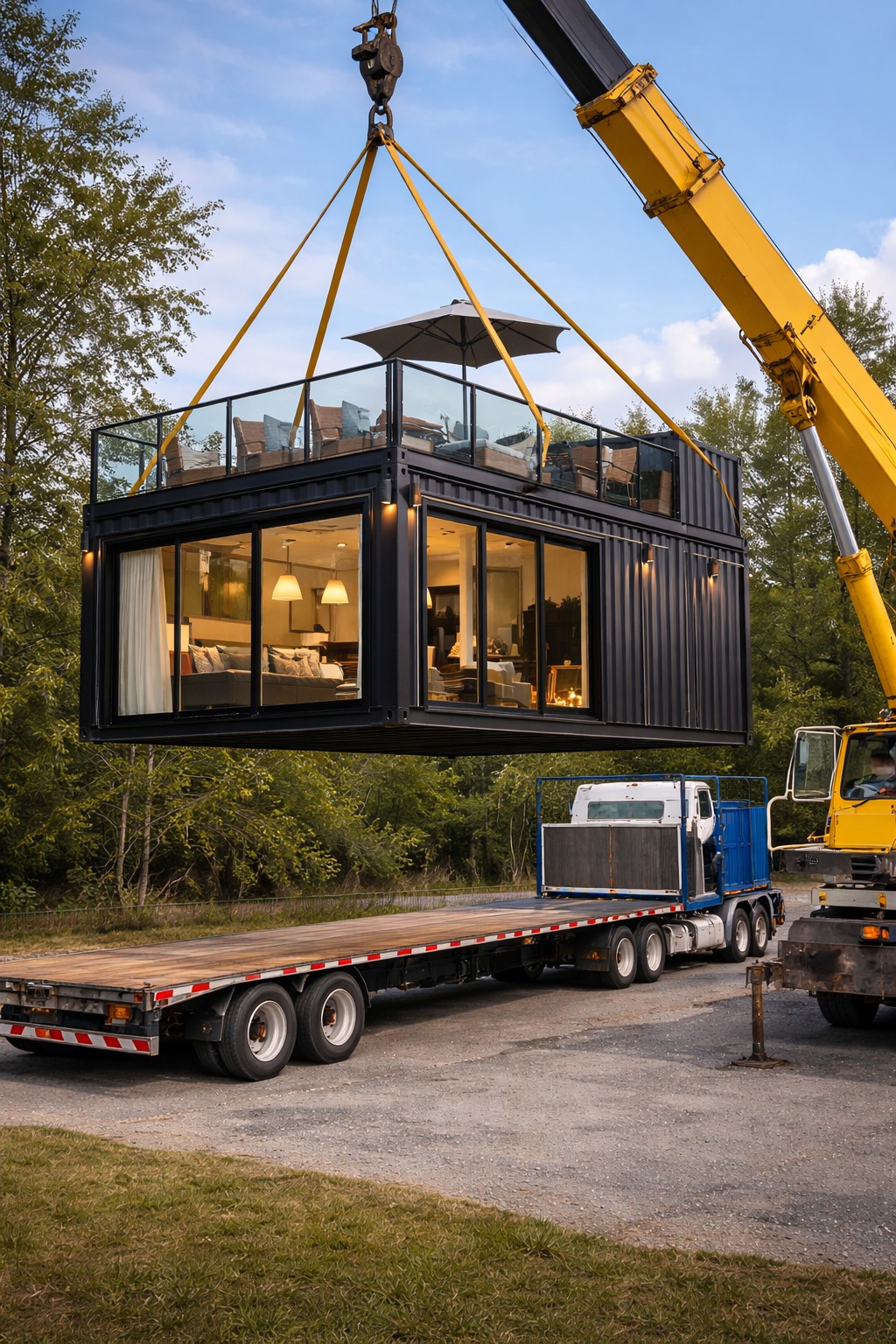 A clipboard with a checklist in front of a building site